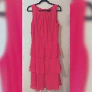 Tiered Chiffon Midi Dress